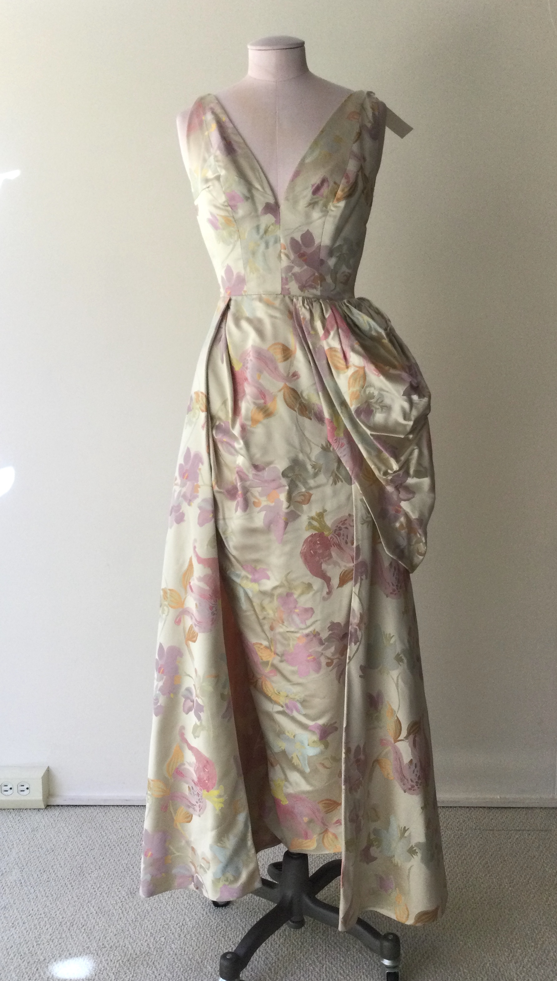 floral silk damask